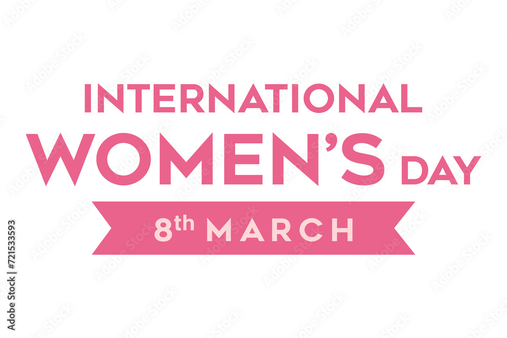 International Women's Day background design which is celebrated on the 8th of March annually around the world. movement for women's rights. - obrazy, fototapety, plakaty 