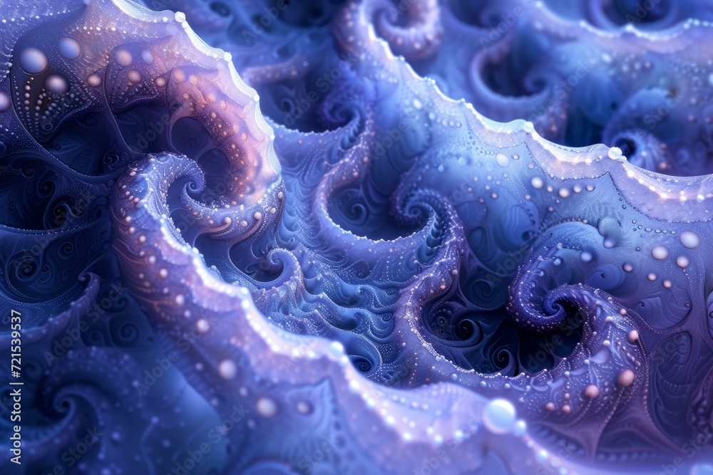 Purple blue detailed abstract fractal Purple blue detailed abstract fractal