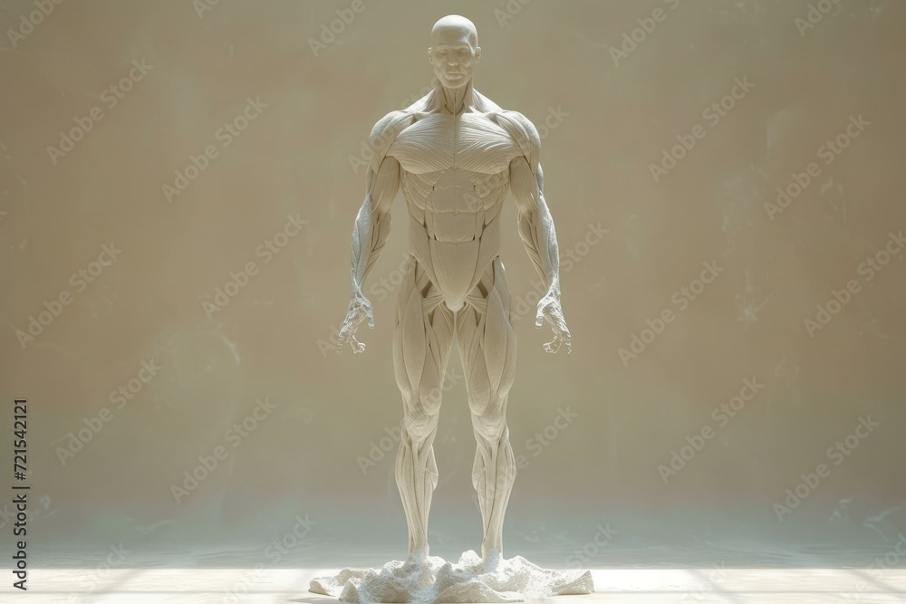 Fototapeta premium Anatomic manikin model of muscular system