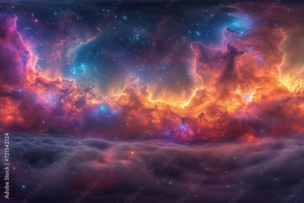 Amazing view of the Orion Nebula in deep space
