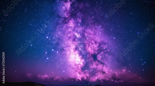 Amazing view of the night sky photo