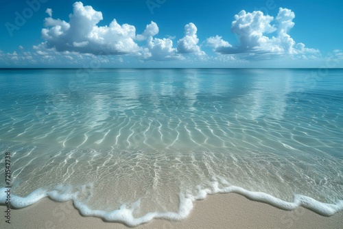 Beautiful beach with white sand and crystal clear water © Adobe Contributor