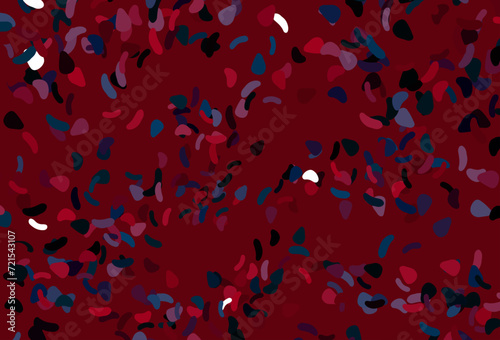 Light Blue, Red vector template with memphis shapes.