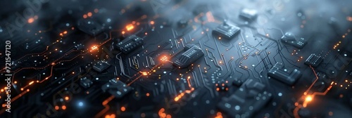 Dark abstract technology background