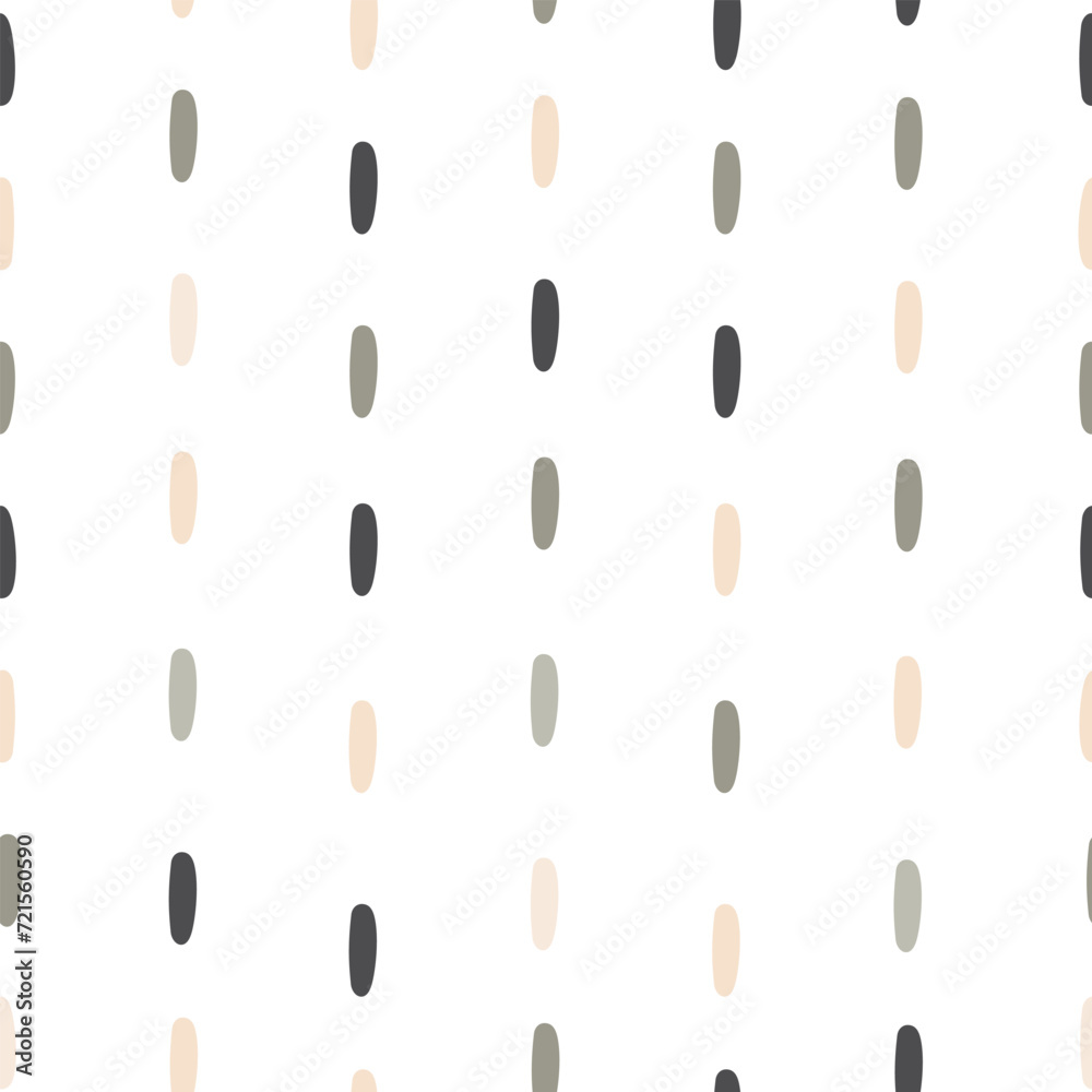 Scandinavian boho color drop, seamless pattern scrapbook paper design, nursery vector icon doodle