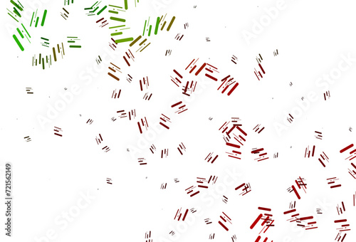 Light Green  Red vector pattern with narrow lines.
