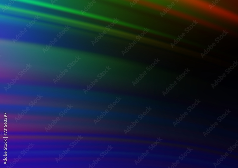 Dark Multicolor, Rainbow vector blurred shine abstract template. Colorful abstract illustration with gradient. The template can be used for your brand book.