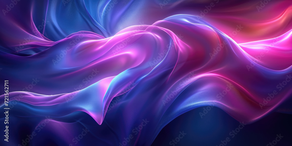 Obraz premium a purple and blue abstract art wallpaper on a dark background