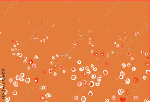 Light Green  Red vector template with circles.