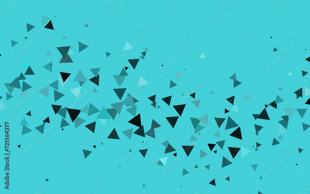 Fototapeta premium Light BLUE vector template with crystals, triangles. Abstract gradient illustration with triangles. Pattern for busines ad, booklets, leaflets