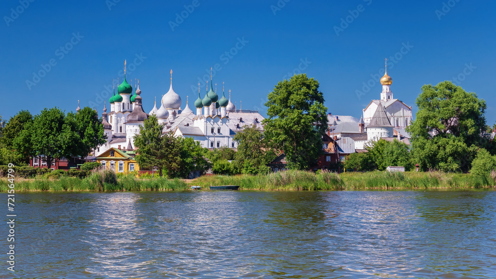 View of the Kremlin in Rostov, Golden Ring Russia. View of the Kremlin in Rostov, Golden Ring Russia.