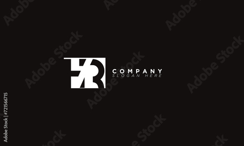 HR Alphabet letters Initials Monogram logo 
