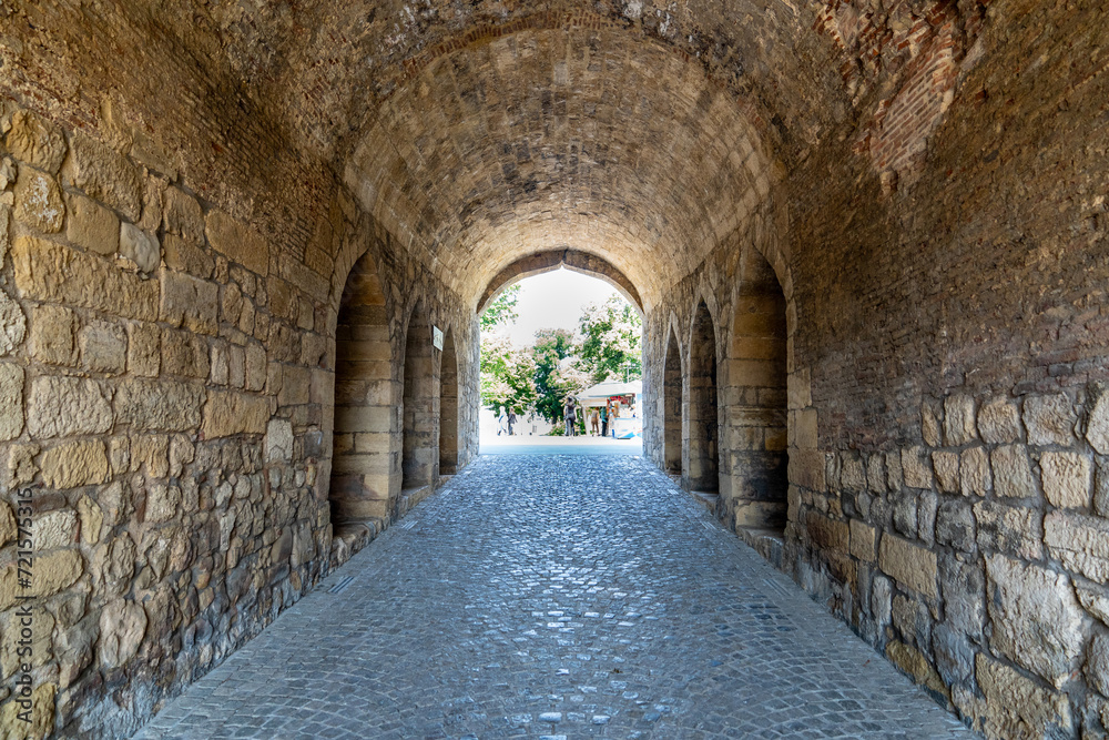 Belgrade Kalemagdan Fortress and city walls. Serbian medieval castle, tourist landmark of the city. Serbia