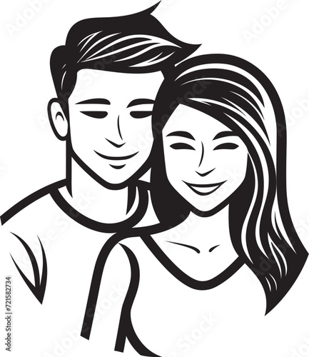 Whimsy and Wonder Couple Vector Illustration ThemesDepth of Expression Couple Vector Illustration T