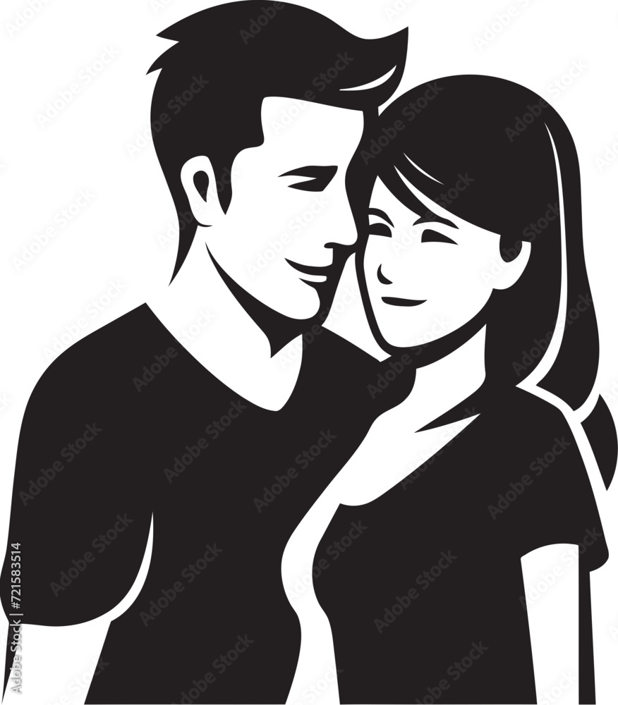 Narrating Togetherness Dynamic Couple VectorsVivid Expressions Vibrant Couple Vector Styles