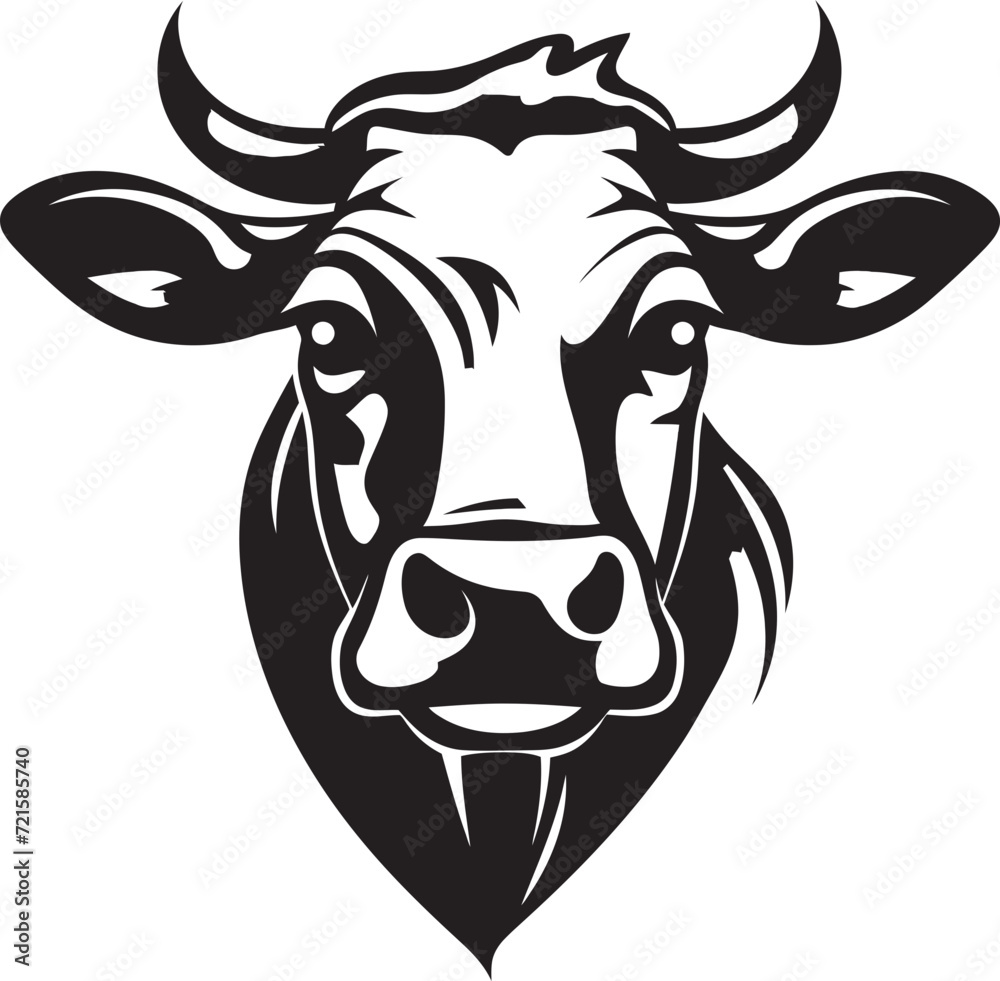 Nostalgic Cow Vector ElementsDynamic Cow Vector Concepts