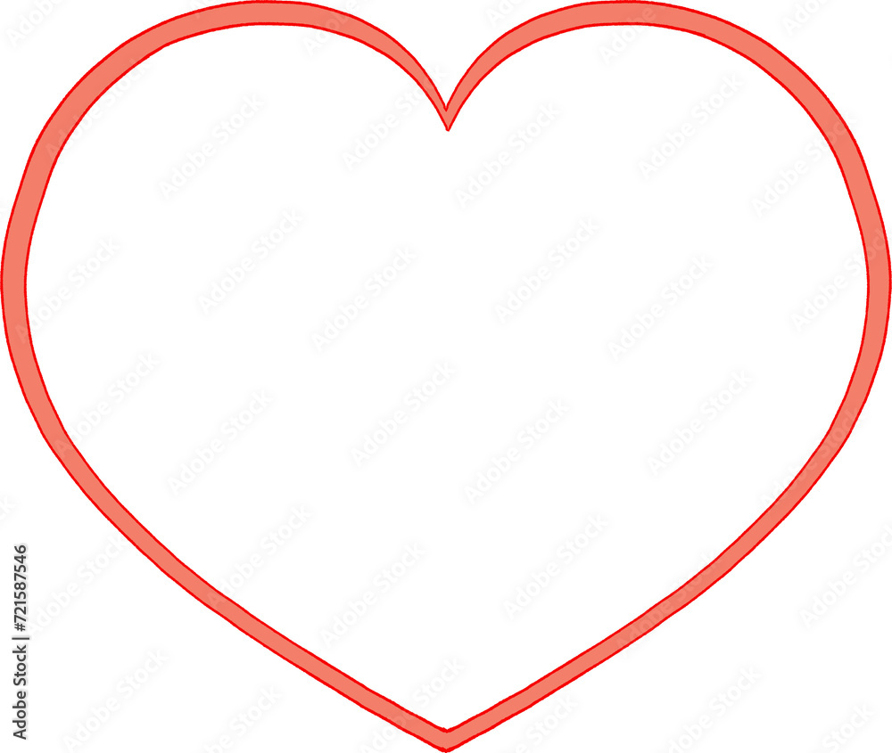 Valentine's day clipart. Hand drawn art of heart. Transparent background Valentine's day clipart. Hand drawn art of heart. Transparent background