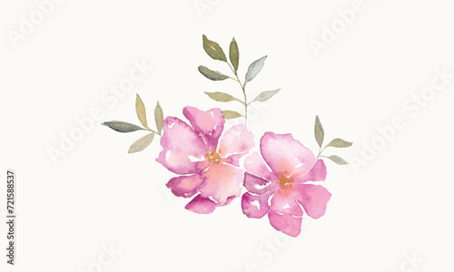 simple watercolor flower illustration, watercolor flowers, simple watercolor flower