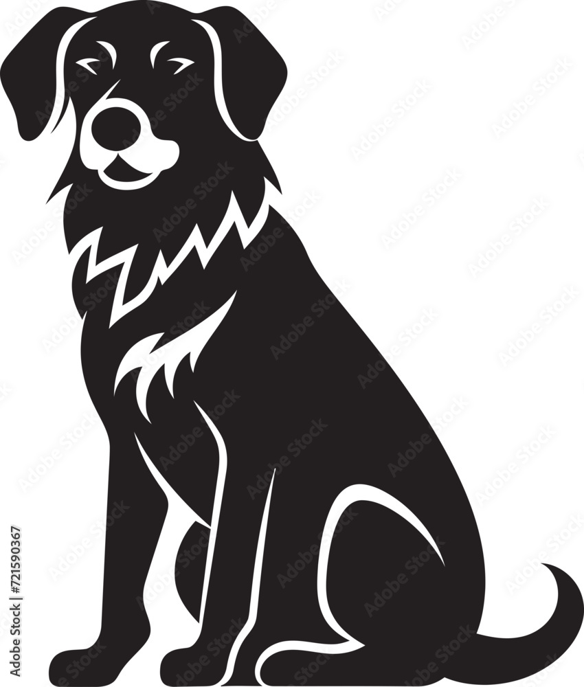 Artistic Canine Gallery Vector EditionIllustrated Doggy Elegance Vector Art