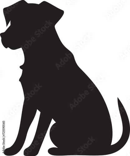Artistic Doggy Reflections Vector EditionVectorized Woofing Whispers Dog Illustrations