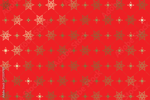 red pattern with snowflakes, Luxury golden background. Luxury golden floral design for wallpaper. printing, packaging. Ideal for printing on fabric or paper for Wallpapers, Textile, gift wrapping or f