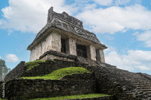 A temple from archeological ruins of Palenque, Mexico