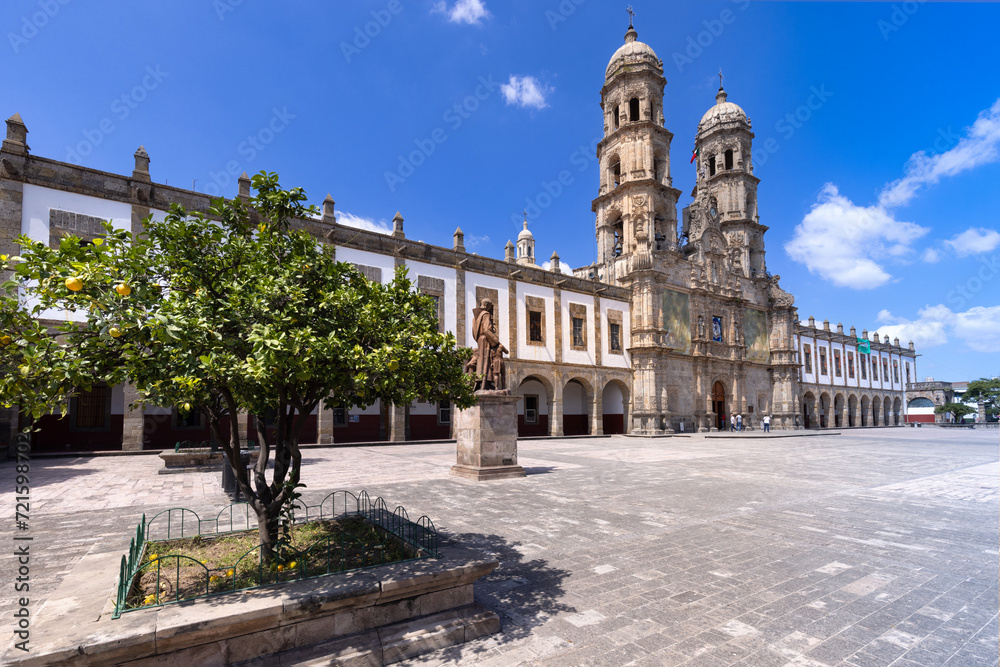 Mexico, Basilica church of Our Lady of Zapopan in historic city center.