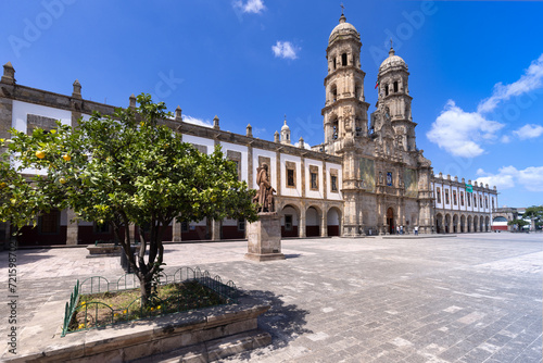 Mexico, Basilica church of Our Lady of Zapopan in historic city center.