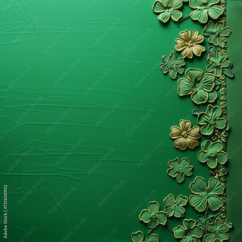 Chapeau melon en feutre Saint-Patrick, Motif trèfle irlandais - Déguiz