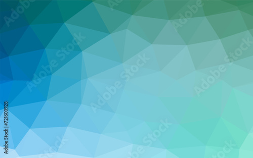 Light Blue, Green vector abstract polygonal texture. Glitter abstract illustration with an elegant design. Completely new template for your business design.