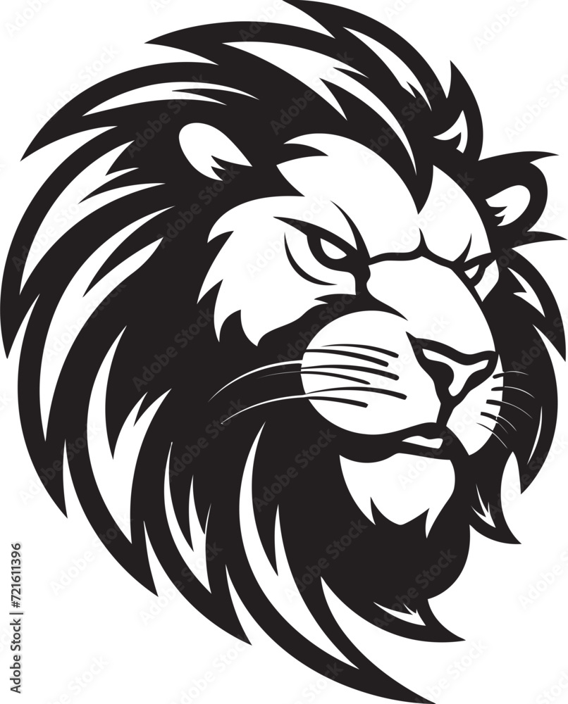 Vector Roaring Lion DesignLion Face Vector Illustration
