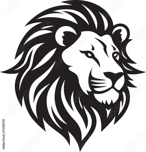 Vector Lion Roar Black ArtTribal Lion King Vector Silhouette