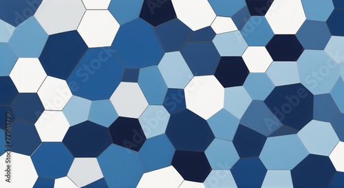 Cerulean Hexagon Horizon: A Cool Blue Geometric Background