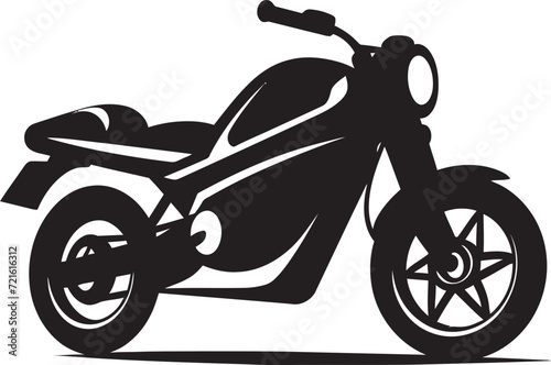 Fototapeta Naklejka Na Ścianę i Meble -  Monochrome Rider IllustrationOutlined Speed Demon