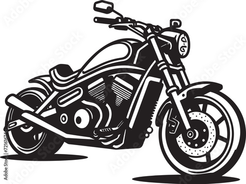 Blackened Roadster VectorVectorized Biker Pose