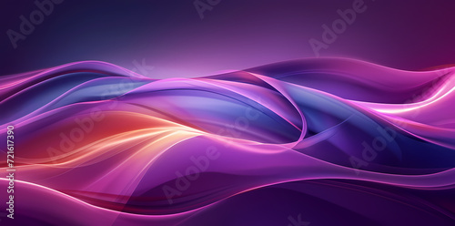 Abstract Flowing Silk Fabric Background in Purple 