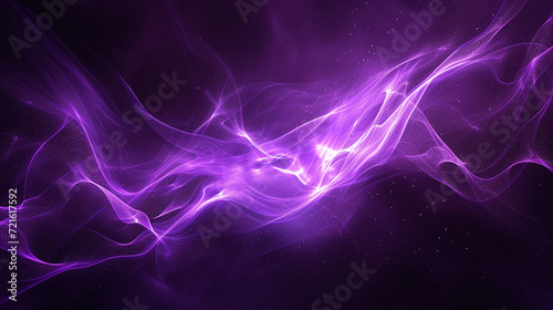 Ethereal Purple Energy Flow Abstract Background 