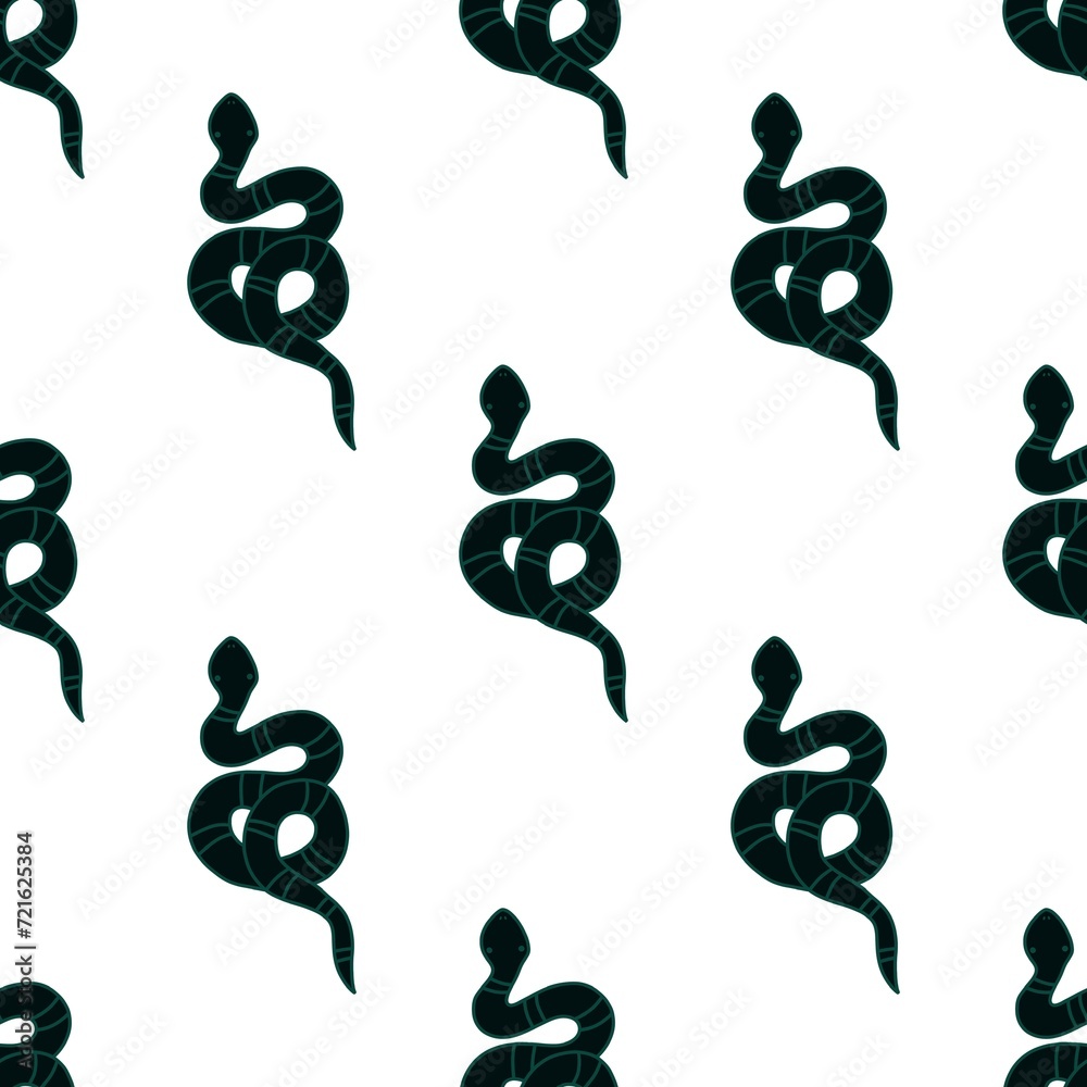Cartoon animals seamless snakes pattern for wrapping paper and fabrics and new year 2025 packaging Cartoon animals seamless snakes pattern for wrapping paper and fabrics and new year 2025 packaging