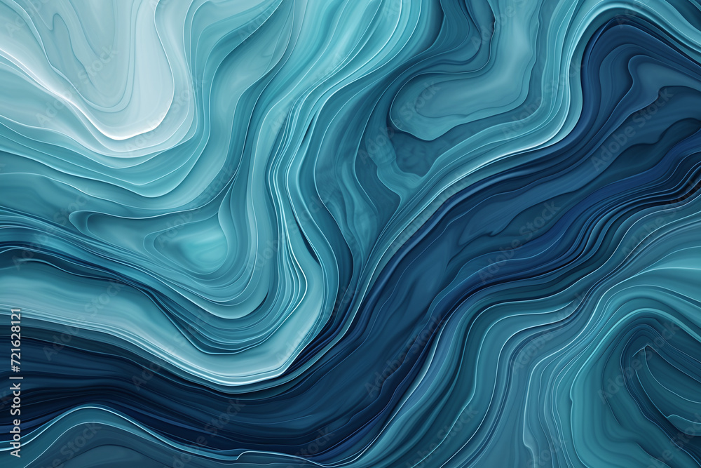 Soothing Aquatic and Indigo Marble Waves Soothing Aquatic and Indigo Marble Waves