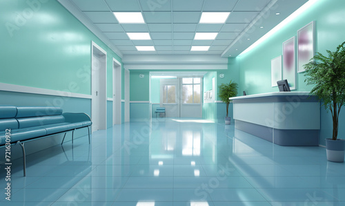 Interior of hospital - medical background
