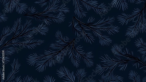 seamless background with coniferous branches pattern, coniferous, fir,