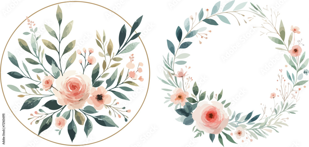 wedding decoration with floral pattern