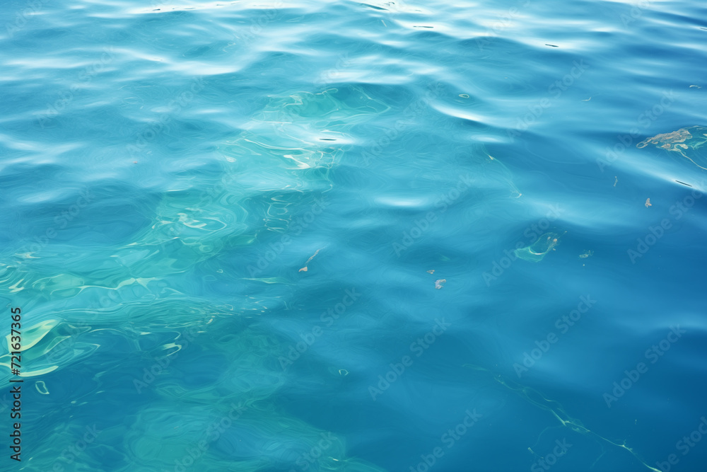 Tranquil blue ocean water with gentle ripples.