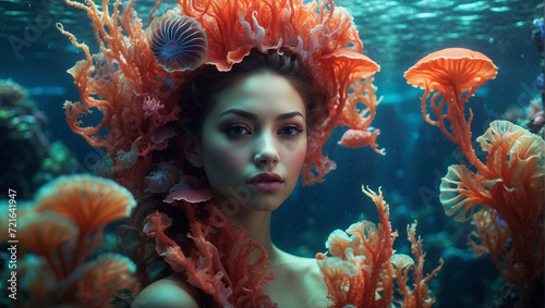 a photo that portrays a whimsical underwater realm, where marine life takes on extraordinary forms