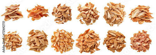 set of dried chicken slices  photo