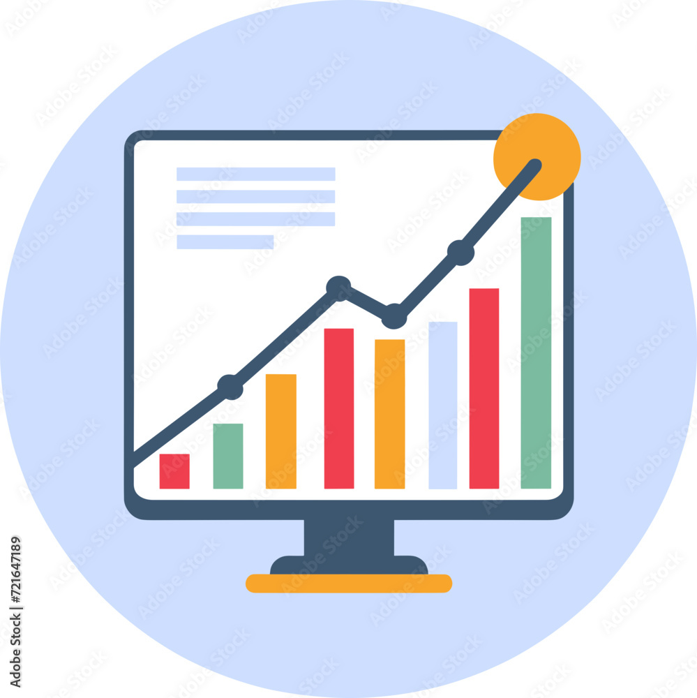 Web & app ui illustration of bussines chart, growing app graph for succesful bussines, financial & investement concept Web & app ui illustration of bussines chart, growing app graph for succesful bussines, financial & investement concept