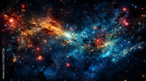 Stunning Image of a Colorful Nebula in Space