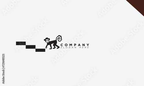 Monkey Creative and colorful logo for branding and company