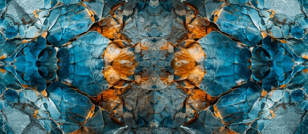 Mesmerizing Surface Ceramic Abstract Background: Kaleidoscope of Textures in Stunning Photo Technique