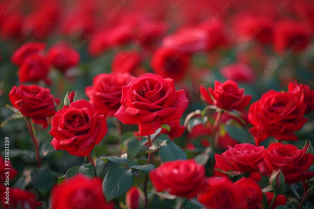Vibrant Red Rose Field in Bloom: Wind-Swept Floral Beauty - 16K Plane Symmetrical Background Vibrant Red Rose Field in Bloom: Wind-Swept Floral Beauty - 16K Plane Symmetrical Background